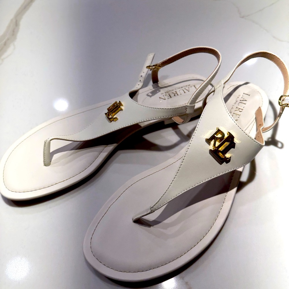 Ivory sandals Lauren Ralph Lauren 8.5